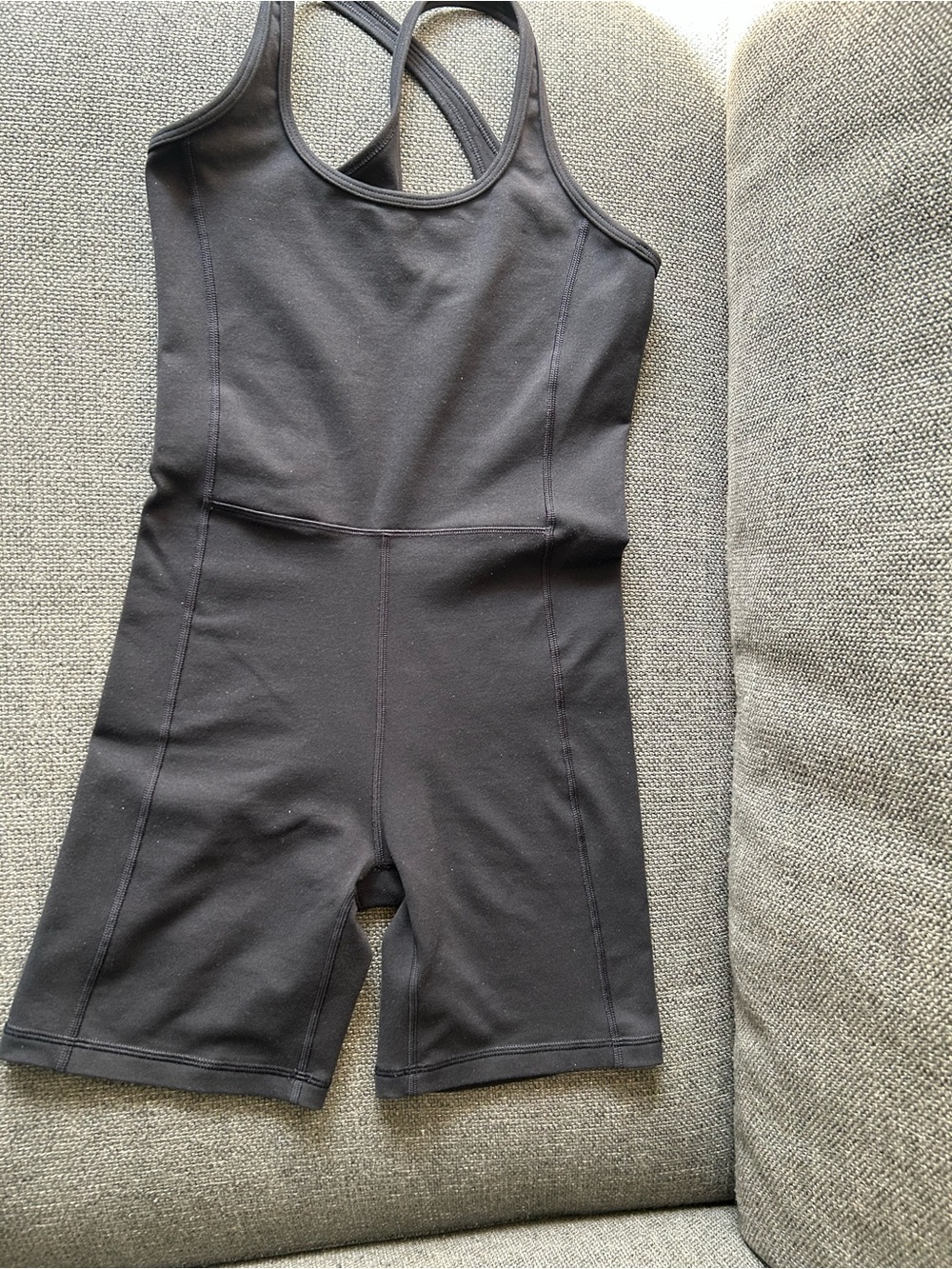 TNA Black Women's Athletic Short Romper